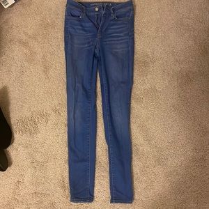 American eagle jeans size four high waisted jeggings